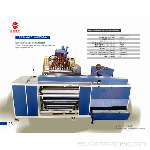 Máquina de coextrusión envoltura película hacer